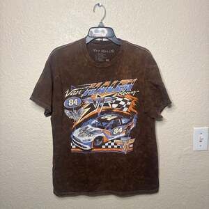 Van Halen 1984 Racing Graphic Mineral Wash T-Shirt Size Medium
